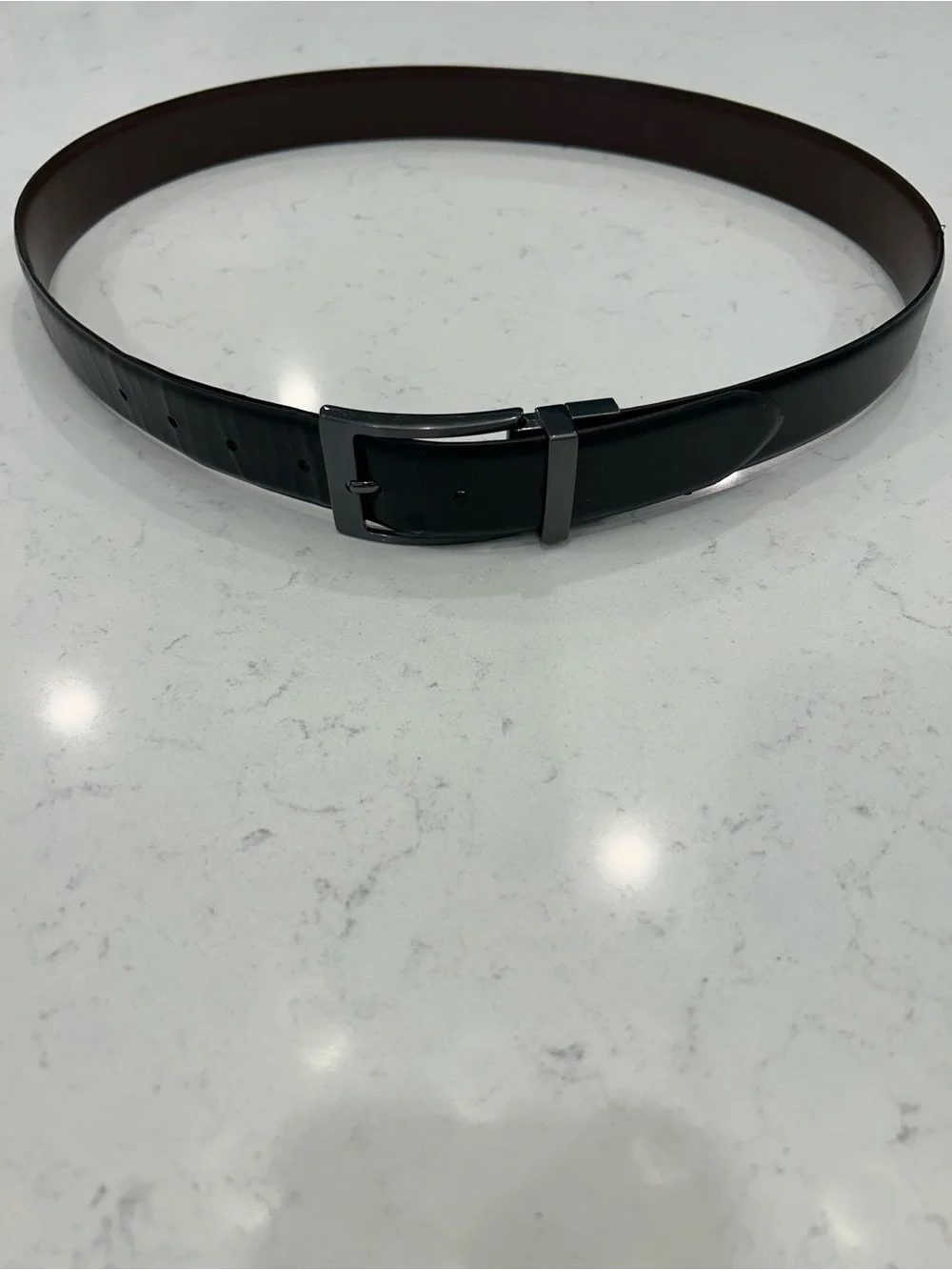Steve Madden Reversible Black and Brown Dress Belt